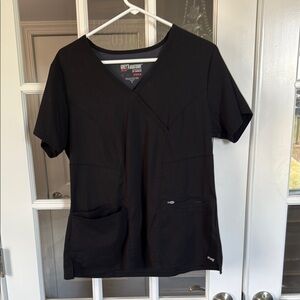 Grey's Anatomy Black Short Sleeve Scrub Top